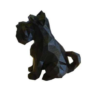 Imagem de Schnauzer - 15 Cm Altura - Cachorro Decorativo - Toque 3D, Preto
