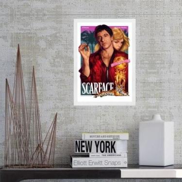 Imagem de Quadro Poster Do Filme Scarface 45X34Cm - Com Vidro - Quadros On-Line