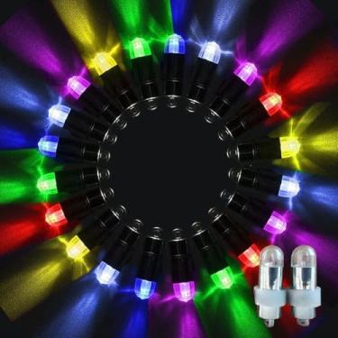 Imagem de Magnoloran Lâmpadas LED para balão, pacote com 20 mini luzes de LED submersíveis à prova d'água piscando para festa, casamento, Halloween, Natal, decoração de mesa