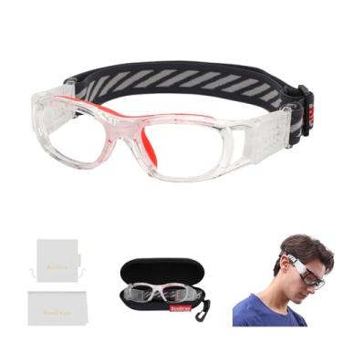 Imagem de SooGree Óculos de segurança infantis esportivos lacrosse basquete raquetebol óculos substituíveis para lentes de grau