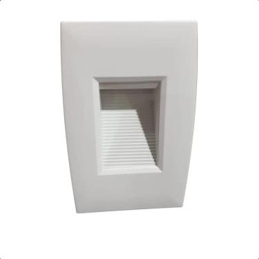 Imagem de 2X Balizador Led 2W Branco Quente Embutir Caixa 4X2 Externo