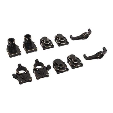 Imagem de Zhjvihx Habitação de Portal de Latão Completa, Substituição de Alta Resistência para o Tratamento da Transportadora RC Carr RC para FMS FCX24 1/24 1/24