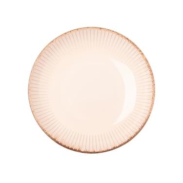 Imagem de LYOR - Prato para Massa de Cerâmica Linear Branco 23cm