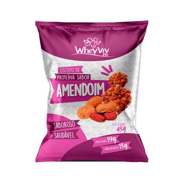 Imagem de Biscoito Amendoim 45g - Whey Viv Fit