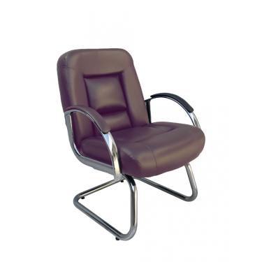 Imagem de Cadeira Diretor Luxuosa Base Fixa Fixos Linha Firenze Marrom