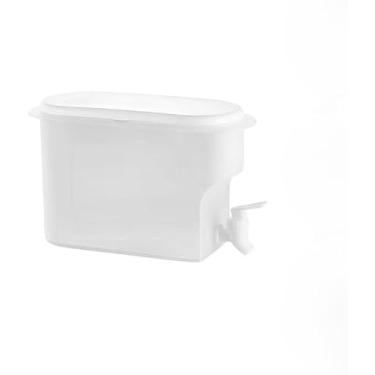 Imagem de Reservatório Dispenser Geladeira, Suqueira Plástica com Tampa para Geladeira com Torneira Capacidade 3 Litros para Agua Saborizada(1 Peças)