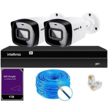 Imagem de Kit 2 Câmeras IP Vipc Intelbras NVD 1404P HD 1TB Purple