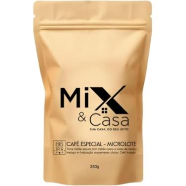 Imagem de Café Especial Gourmet em Grãos Mix & Casa 100% Arábica 250g | Café Pontuado Nota 86 do Sul de Minas | Torra Média com Baixa Acidez | Notas de Chocolate e Caramelo | Perfeito para Espresso, Coador e Prensa Francesa (2, Marrom)