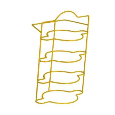 Imagem de KiBcsLic Prateleiras expansíveis para, escorredor de pratos, moderno, versátil, de ferro, resistente, para preparação de pratos, para festas em, Quatro Camadas