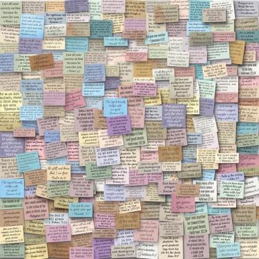 Imagem de 240 adesivos de versículo bíblico, adesivo de citação inspiradora vintage cristão, adesivos de escritura de máquina de escrever, materiais de estudo da Bíblia para álbuns, garrafa de água, laptop, 120