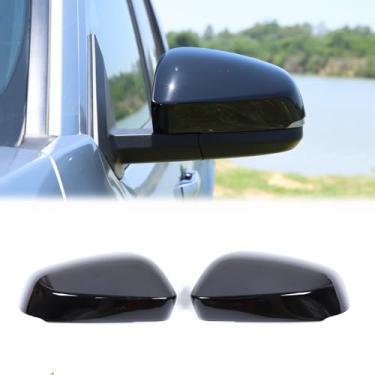 Imagem de Heutamo Acabamento da tampa do espelho retrovisor de porta compatível com Toyota Tacoma 2024 2025 (com luz de seta) Acessórios externos da tampa do espelho retrovisor da porta do lado esquerdo direito