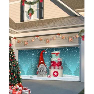 Imagem de Capa de banner de porta de garagem Cantando no Natal 2,1 x 4,9 m - Sin