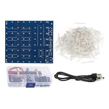 Imagem de Cryfokt Kit de Cubo de Luz LED 3D 8x8x8 DIY Com Efeito de Luz Respirável, para Amadores Eletrônicos e Entusiastas de DIY