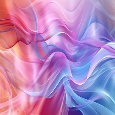 Imagem de Quadro Decorativo Wave Shape Wallpaper Estampa Geométrica Parede Moderna 30x30cm