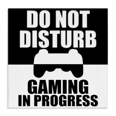 Imagem de Stupell Industries Do Not Disturb Minimal Gamer Canvas Wall Art, design por Kim Allen, 91 x 91 cm