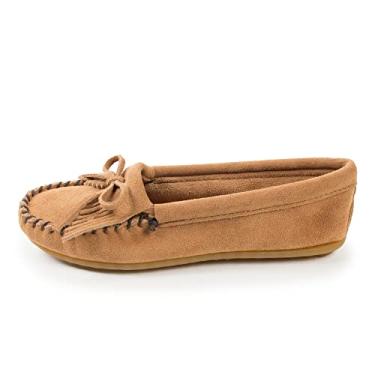 Imagem de Minnetonka Mocassins Femininos Kilty Hardsole, Cinzento-acastan, 6.5