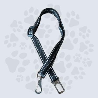 Imagem de Cinto Segurança Pet Carro Universal Para Cachorro Gato - Preta