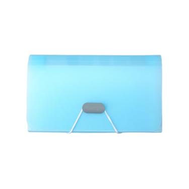 Imagem de Pasta de fichário de portfólio, organizador de documentos, livro de apresentação de armazenamento de arte com protetores de folha transparentes, para documentos financeiros de apresentações de