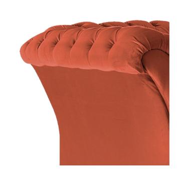 Imagem de Poltrona Decorativa Chesterfield Sofia Suede Terracota