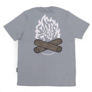 Imagem de Camiseta Santa Cruz Campfire - Cinza-Masculino