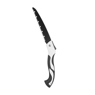 Imagem de Serra de poda manual dobrável com dentes navalha e cabo para cortar madeira acampamento galhos árvores marcenaria