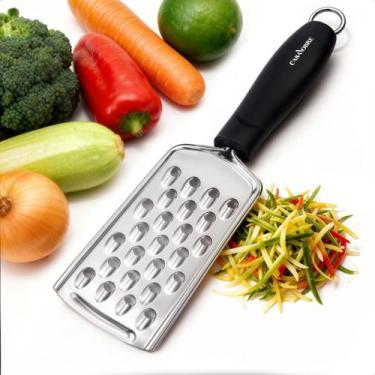 Imagem de Ralador Manual Grade Grossa Escama Aço Inox Legumes Queijo Frutas Coco