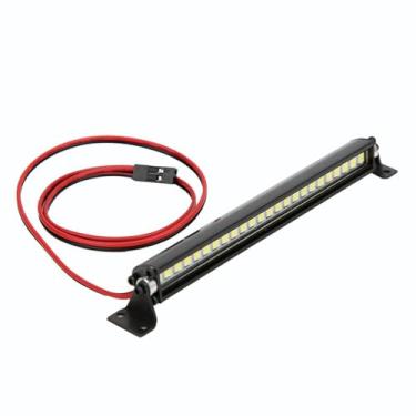 Imagem de Generic Barra de Luzes de Teto Led Decoração de Alto Brilho para Scx10 1/10 4wd Carro Rc Acessório para Ambiente Atraente Preto 24 Peças (Preto)