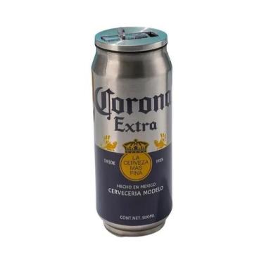 Imagem de Garrafa Térmica De Aço Inoxidável 500ML Com Canudo Para Cerveja E Refr