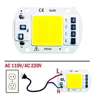 Imagem de Módulo De Lâmpada LED COB 20W 30W 50W 220V AC Para Holofote De Jardim 