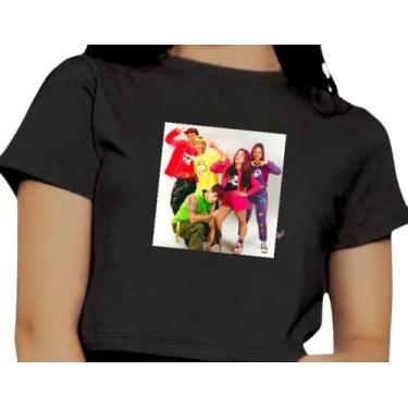 Imagem de Cropped Infantil Blusa Emilly Vick Cantora Influencer Fun Os Rosa Yout