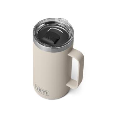 Imagem de YETI Jarro Rambler, aço inoxidável, capa acinzentada, 710 ml