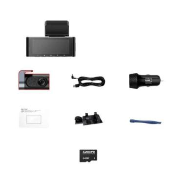 Imagem de Câmera Veicular 4K 2 Canais WiFi AZDOME M550 pro 5.8Ghz GPS Tela IPS D