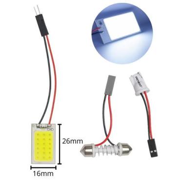 Imagem de Placa Super LED Cob 16 Chips 12v Para Carro Teto e Porta Malas Automot