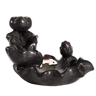 Imagem de Incenso de cascata de cerâmica, cones e bastões de queimador para lago artesanal para casa