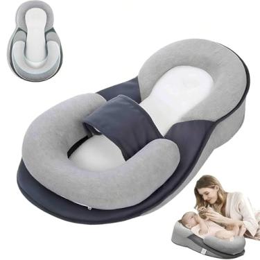 Imagem de Cama de bebê Rest Nest para ninho de alimentação, travesseiro de barriga para brincar e alimentar confortavelmente