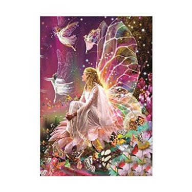 Imagem de Diamond Painting DIY Kits de Pintura com Diamantes 5D Totalmente Furados em Forma Redonda Artes e Manufaturas para Decoração Parede Quarto