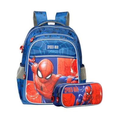 Imagem de Kit Mochila Estojo17 Spider-Man Y - 14952 - Artigo Escolar - Xeryus