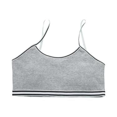 Imagem de Colete De Algodão Para Meninas, Confortável, De Cor Sólida, Sutiã De T
