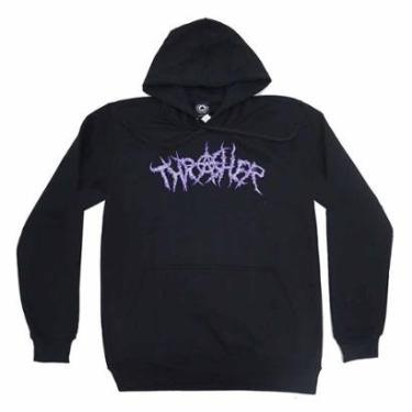 Imagem de Moletom Thrasher Magazine Canguru Thorns - Preto-Masculino