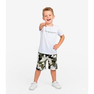 Imagem de Conjunto Infantil Camiseta e Bermuda Select Bege, 10, Bege