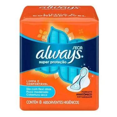 Imagem de Absorvente Com abas 8 Unidades Seca Always