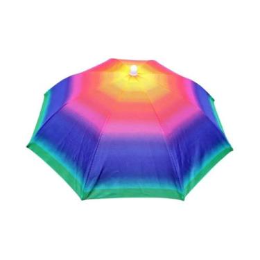 Imagem de Chapéu De Sol E Chuva Dobrável Impermeável Para Camping, Pesca E Praia