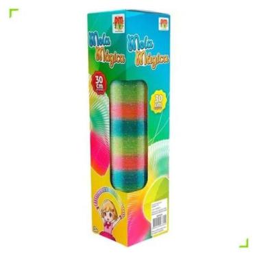 Imagem de Mola Mágica Tubo 30cm Gigante Colorida DM Toys DMT6332