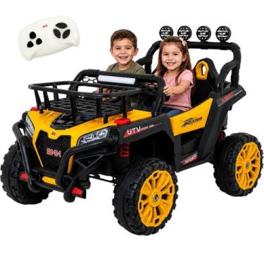 Imagem de Quadriciclo Eletrico Biemme Big Quad 4X4 Amarelo 12V Controle