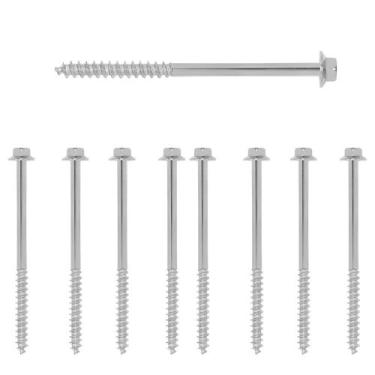 Imagem de Kit 10 parafuso telha 1/4 x150mm - DIVERSAS