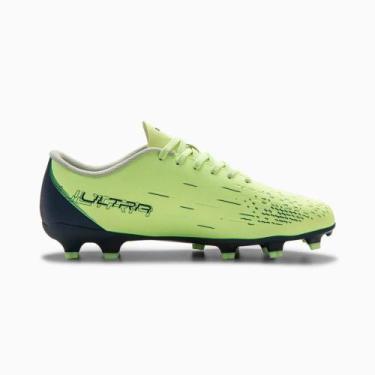 Imagem de Chuteira Campo puma Ultra Play FG/AG BDP - Masculina - Verde, Verde, 4