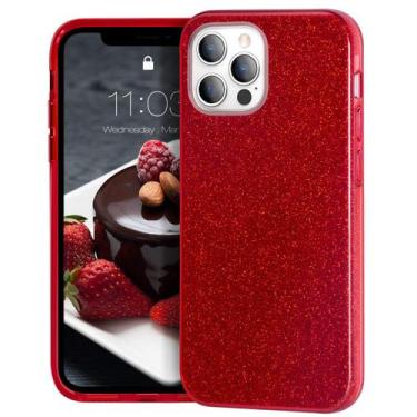 Imagem de Capa MATEPROX para iPhone 12 Pro Max 6,7" vermelha brilhante