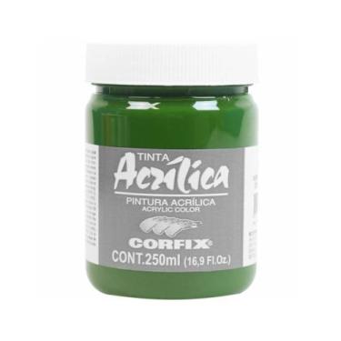 Imagem de Tinta Acrilica P/ Tela 250ml Corfix G1 111 Verde Oliva
