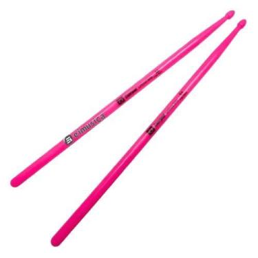 Imagem de Baqueta de Fibra para Bateria Liverpool - Modelo Rosa Neon Fluorescent