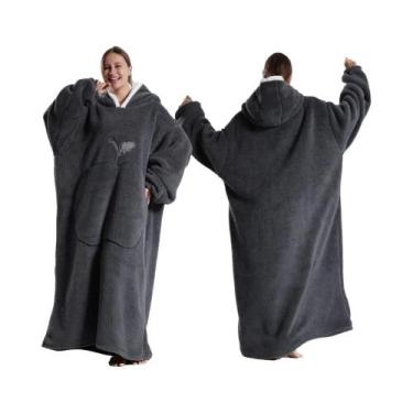 Imagem de Cobertor De Fleece Extra Longo E Grande Para Mulheres E Homens, Pijama